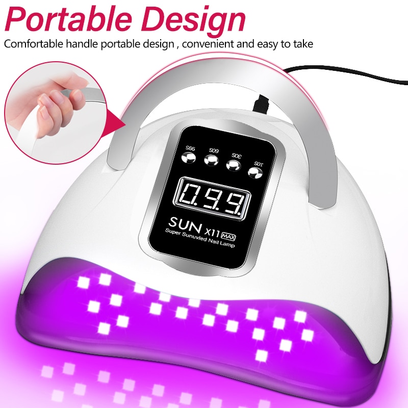 66LEDs Powerful UV LED Nail Dryer For Drying Nail Gel Polish Portable Design With Large LCD Touch Screen Smart Sensor Nail Lamp 66LEDs Powerful UV LED Nail Dryer For Drying Nail Gel Polish Portable Design With Large LCD Touch Screen Smart Sensor Nail Lamp