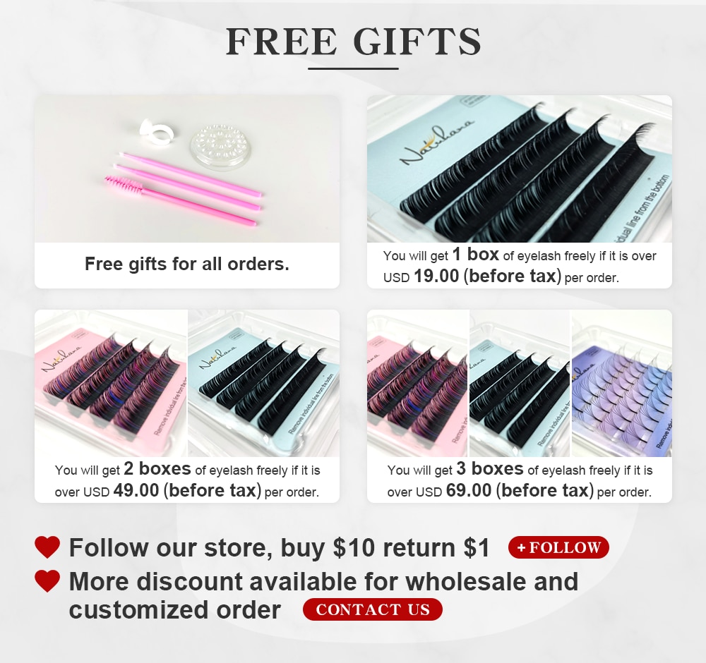 NATUHANA Korea PBT 16Rows B C D Curl Eyelash Extension False Individual Lashes Hand Made Faux Mink Eyelashes for Extensions NATUHANA Korea PBT 16Rows B C D Curl Eyelash Extension False Individual Lashes Hand Made Faux Mink Eyelashes for Extensions