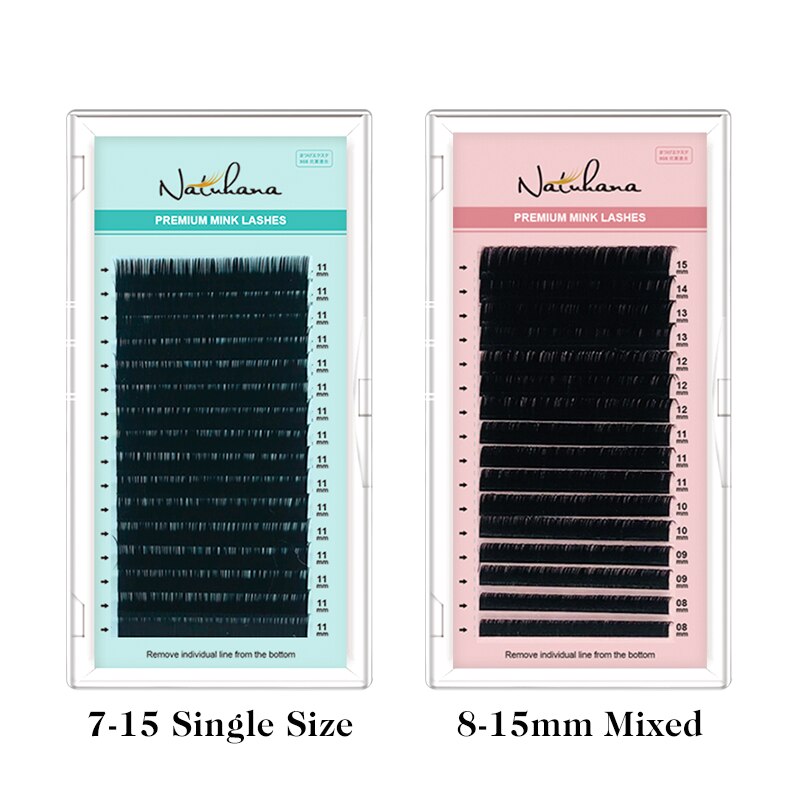 NATUHANA Korea PBT 16Rows B C D Curl Eyelash Extension False Individual Lashes Hand Made Faux Mink Eyelashes for Extensions NATUHANA Korea PBT 16Rows B C D Curl Eyelash Extension False Individual Lashes Hand Made Faux Mink Eyelashes for Extensions