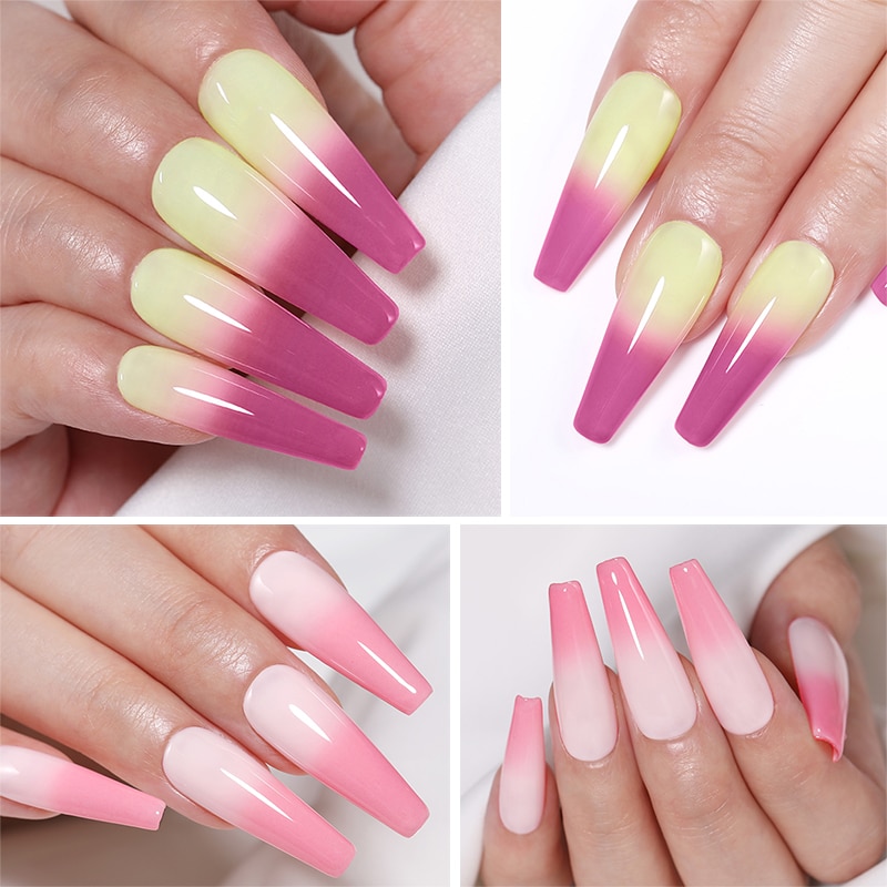 UR SUGAR Thermal Gel Nail Polish Temperature Color-Changing Soak Off UV/LED Nail Gel Lacquers Varnish Gel Long Lasting Polish UR SUGAR Thermal Gel Nail Polish Temperature Color-Changing Soak Off UV/LED Nail Gel Lacquers Varnish Gel Long Lasting Polish
