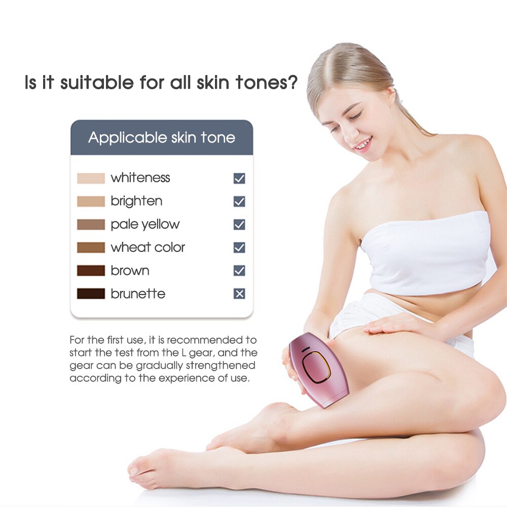 [ZS] Body Bikini IPL 500,000 Flash Depilator Pulses Permanent Laser Epilator Painless For Women Hair Removal Home Use Devices