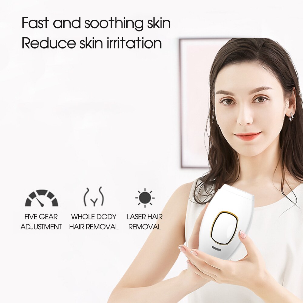 [ZS] Body Bikini IPL 500,000 Flash Depilator Pulses Permanent Laser Epilator Painless For Women Hair Removal Home Use Devices