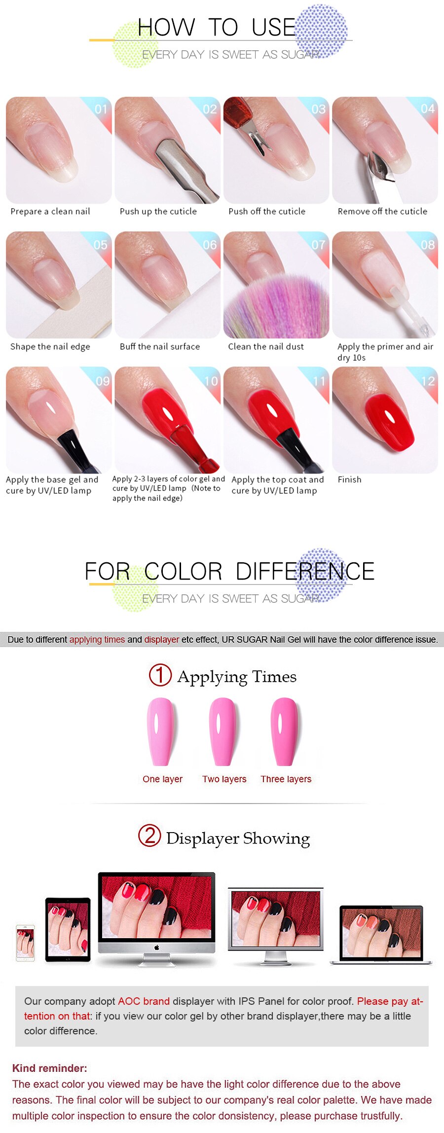 UR Sugar 7.5ML Gel Polish Manicure For Nails Christmas Semi Permanent Vernis Top Coat Soak Off UV LED Gel Color Glitter Varnish
