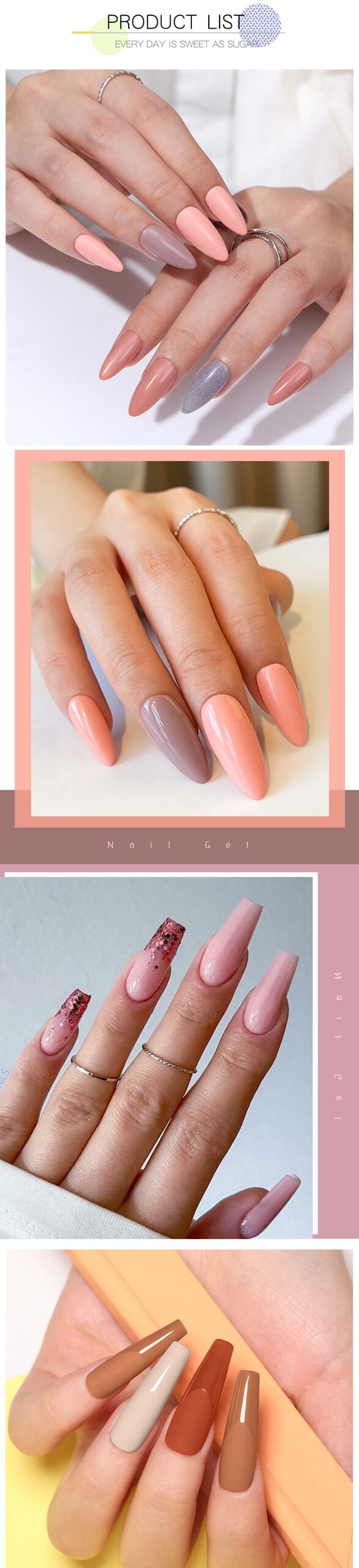 UR Sugar 7.5ML Gel Polish Manicure For Nails Christmas Semi Permanent Vernis Top Coat Soak Off UV LED Gel Color Glitter Varnish