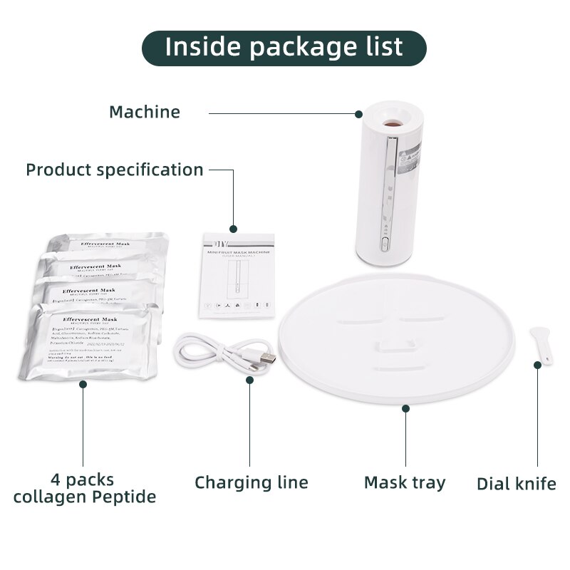 Mini Fruit Mask Machine DIY Fruit Vegetable Face Mask Maker Facial Care Beauty Machine Natural Collagen Cream Making Mask Kit Mini Fruit Mask Machine DIY Fruit Vegetable Face Mask Maker Facial Care Beauty Machine Natural Collagen Cream Making Mask Kit
