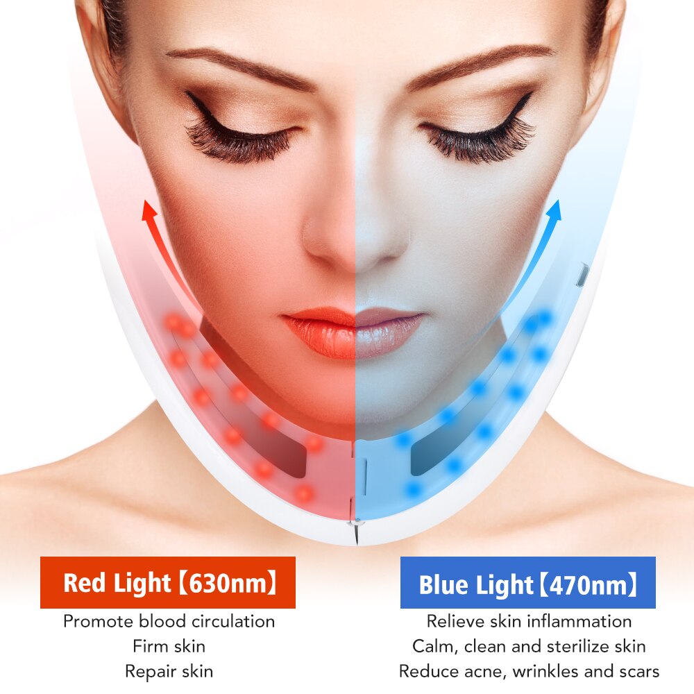 EMS Facial Lifting Device LED Photon Therapy Facial Slimming Vibration Massager Double Chin V-shaped Cheek Lift Skin Care Tool EMS Facial Lifting Device LED Photon Therapy Facial Slimming Vibration Massager Double Chin V-shaped Cheek Lift Skin Care Tool