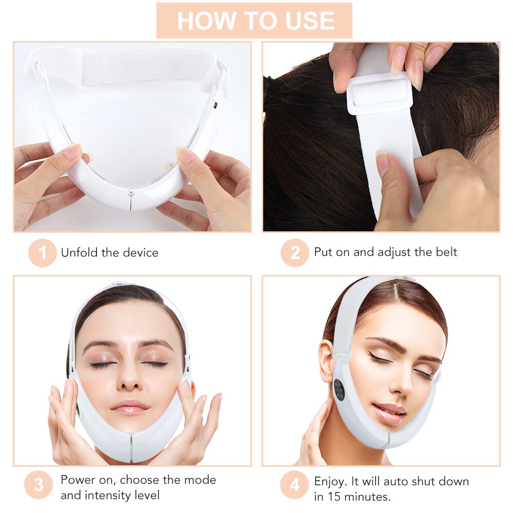 EMS Facial Lifting Device LED Photon Therapy Facial Slimming Vibration Massager Double Chin V-shaped Cheek Lift Skin Care Tool EMS Facial Lifting Device LED Photon Therapy Facial Slimming Vibration Massager Double Chin V-shaped Cheek Lift Skin Care Tool