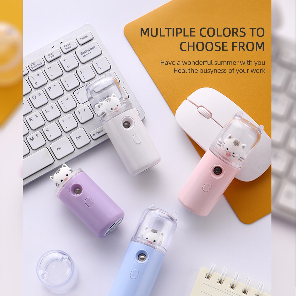Nano Mist Facial Sprayer Rechargeable Facial Humidifier Mini Nano Mist Sprayer Cooler Moisturizing Nebulizer Beauty Skin Care Nano Mist Facial Sprayer Rechargeable Facial Humidifier Mini Nano Mist Sprayer Cooler Moisturizing Nebulizer Beauty Skin Care