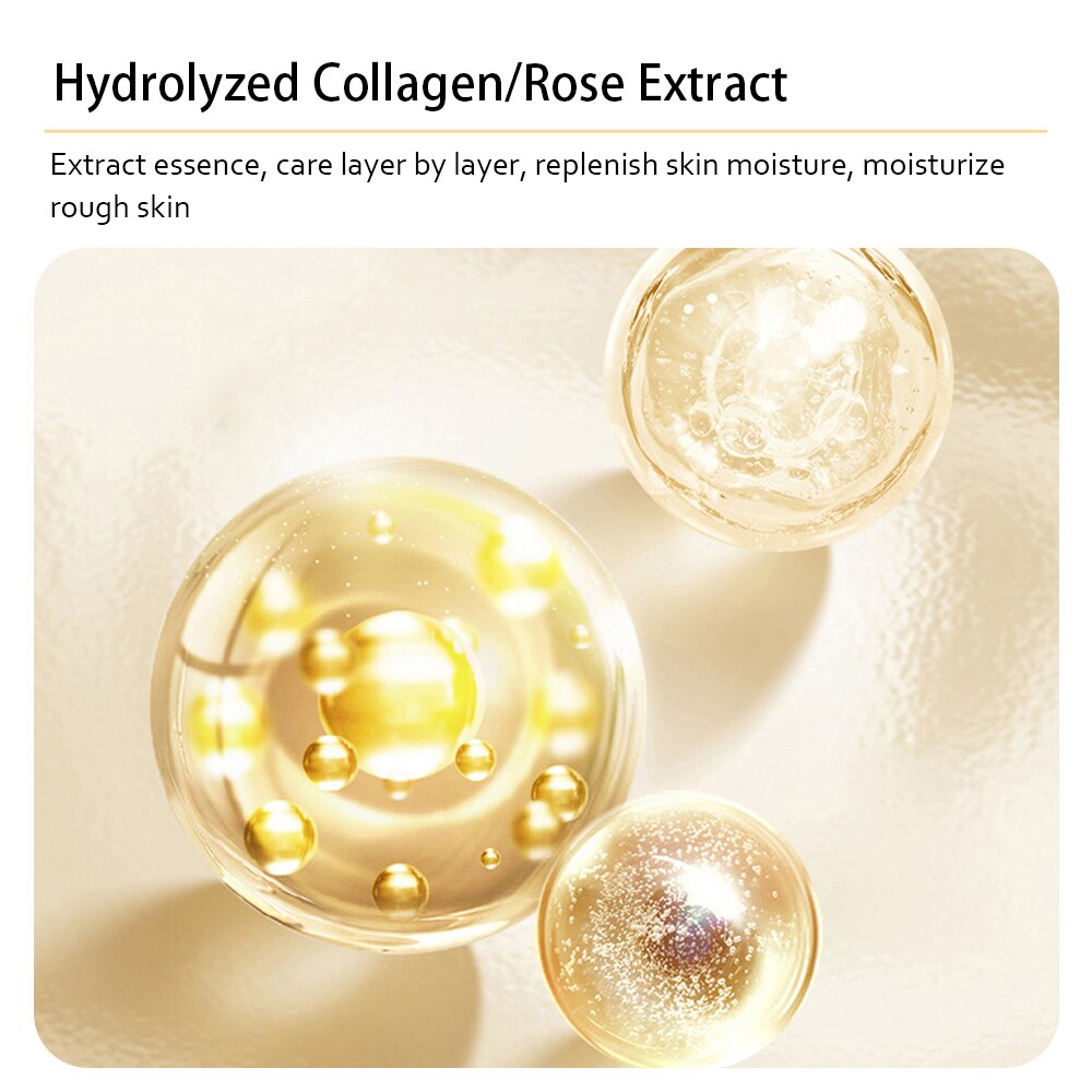 Skin Care Set 24K Gold Nicotinamide Face Essence Collagen Face Cream Moisturizing Face Mask Brighten Eye Cream Crystal Eye Patch