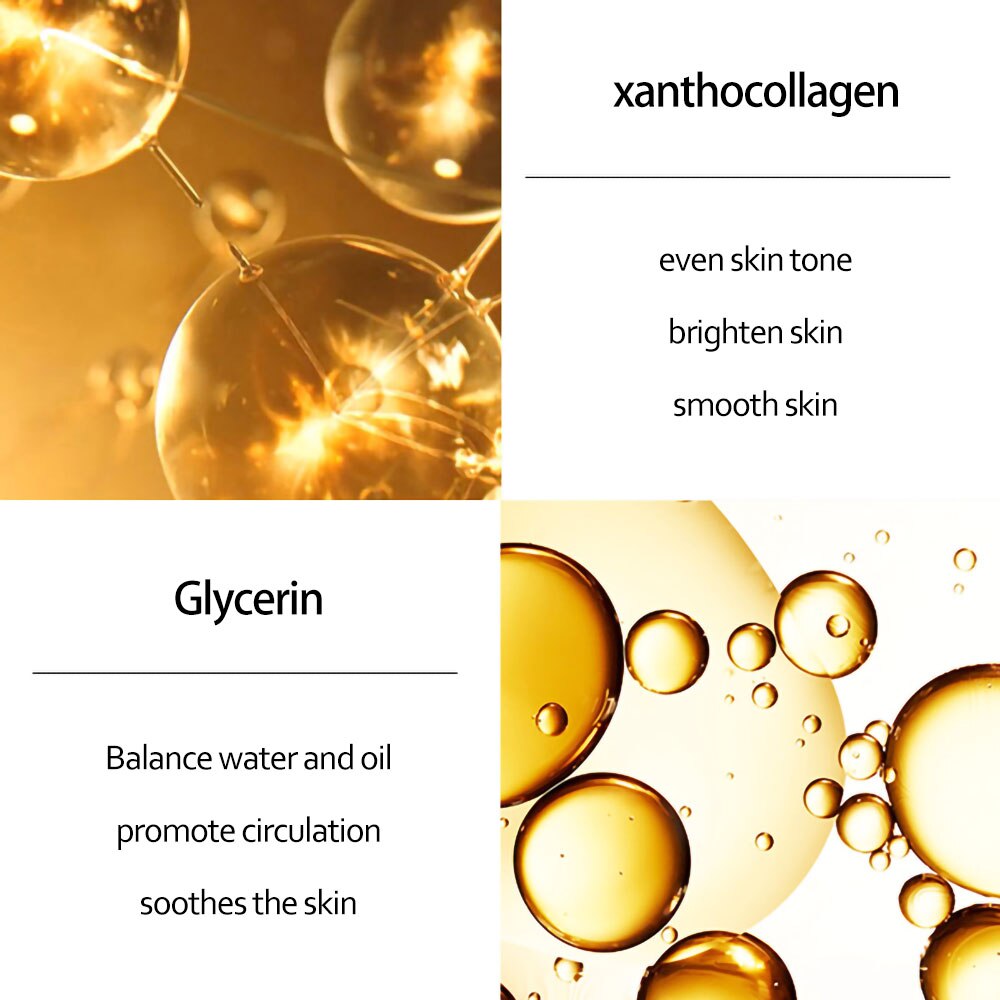 Skin Care Set 24K Gold Nicotinamide Face Essence Collagen Face Cream Moisturizing Face Mask Brighten Eye Cream Crystal Eye Patch
