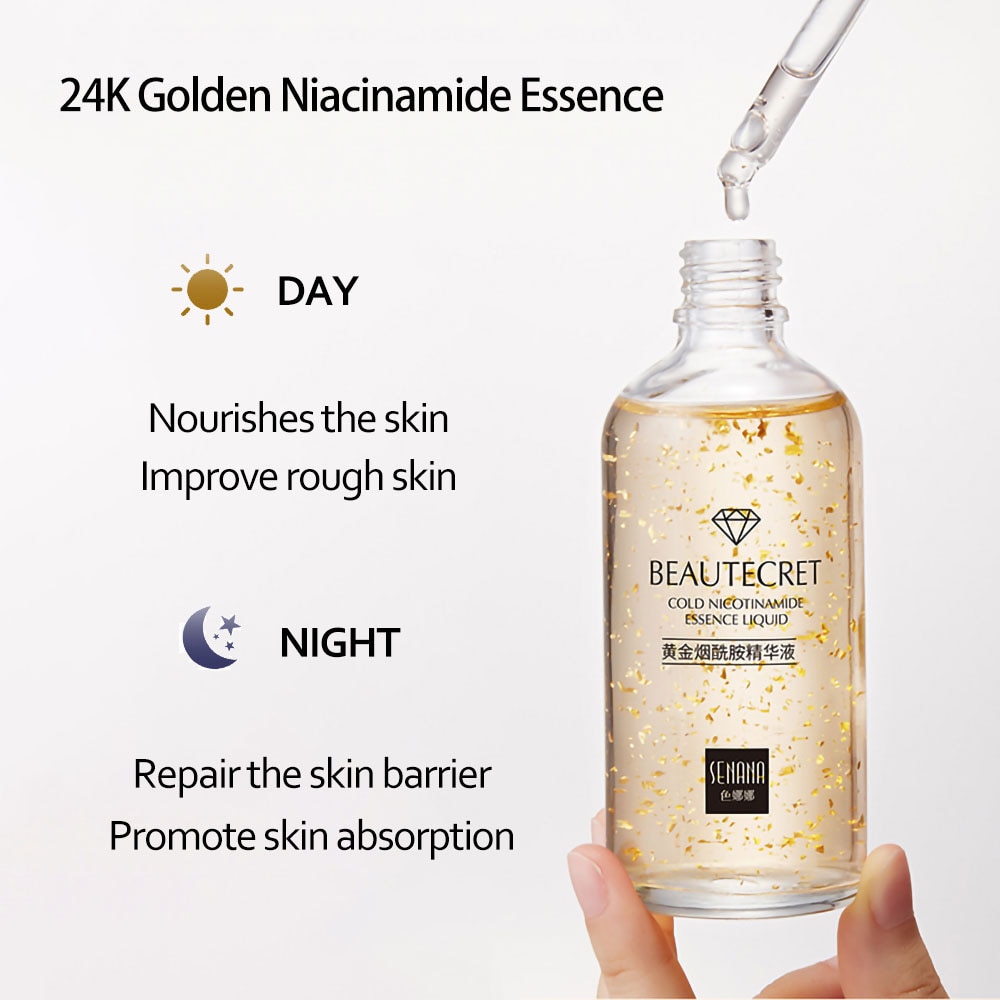 Face Cream Kit 24K Gold Niacinamide Essence Remove Dark Eye Circles Eye Serum Firming Eye Cream Face Care Set Korean Cosmetics Face Cream Kit 24K Gold Niacinamide Essence Remove Dark Eye Circles Eye Serum Firming Eye Cream Face Care Set Korean Cosmetics