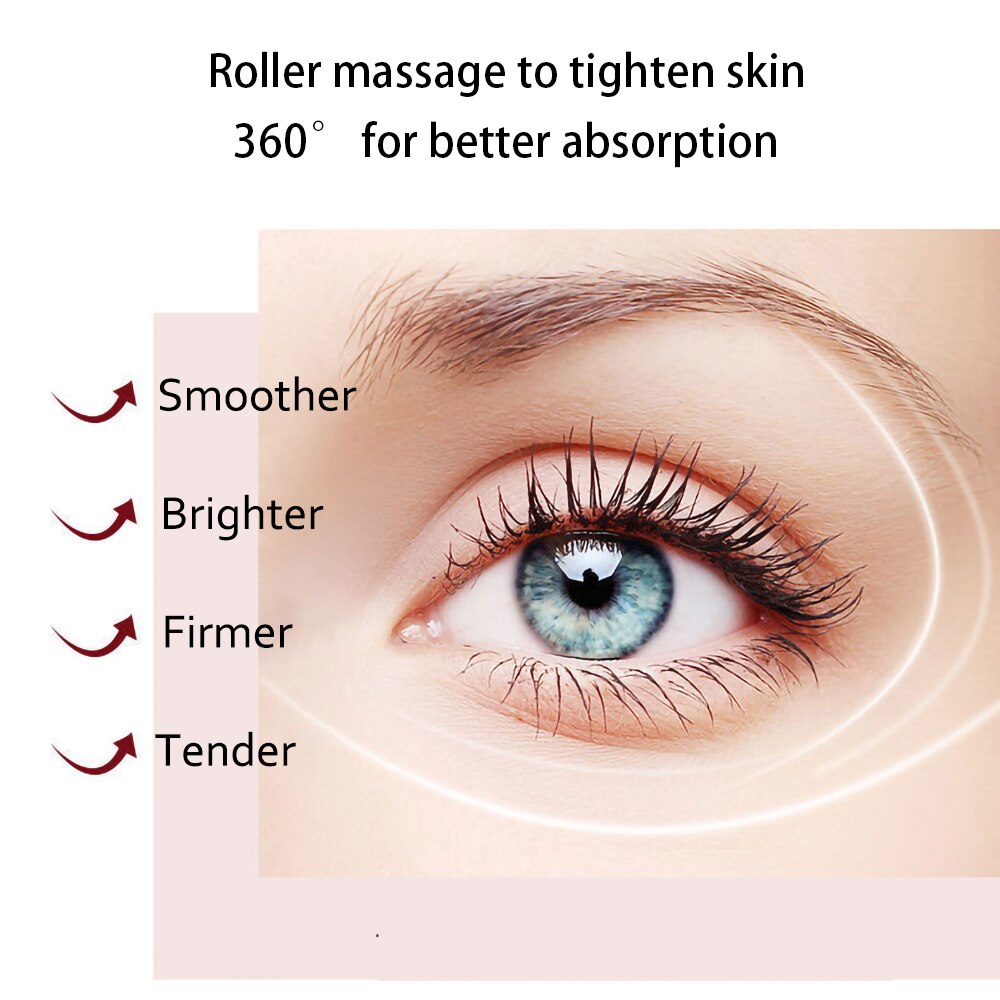 Eye Care Kit 24K Golden Eye Mask Eye Patches Nourishing Skin Rolling Massage Eye Serum Fade Dark Circles Hydrate Eye Cream