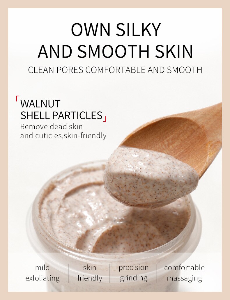 Shea Butter Body Scrub Deep Cleansing Cutin Peeled Face Lotion Refine Pores Remove Dead Skin Hydrating Exfoliating Body Wash