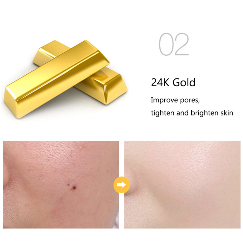 24K Gold Niacinamide Face Essence Deeply Nourishes Anti Wrinkles Vitamin C Serum Retinol Serum Fade Dark Spots Skin Care Product