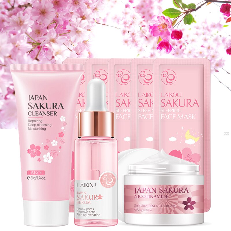 LAIKOU Gentle Oil Control Facial Cleanser Brighten Skin Moisturizing Essence Repair Skin Face Care Sleeping Mask Skincare Cream LAIKOU Gentle Oil Control Facial Cleanser Brighten Skin Moisturizing Essence Repair Skin Face Care Sleeping Mask Skincare Cream