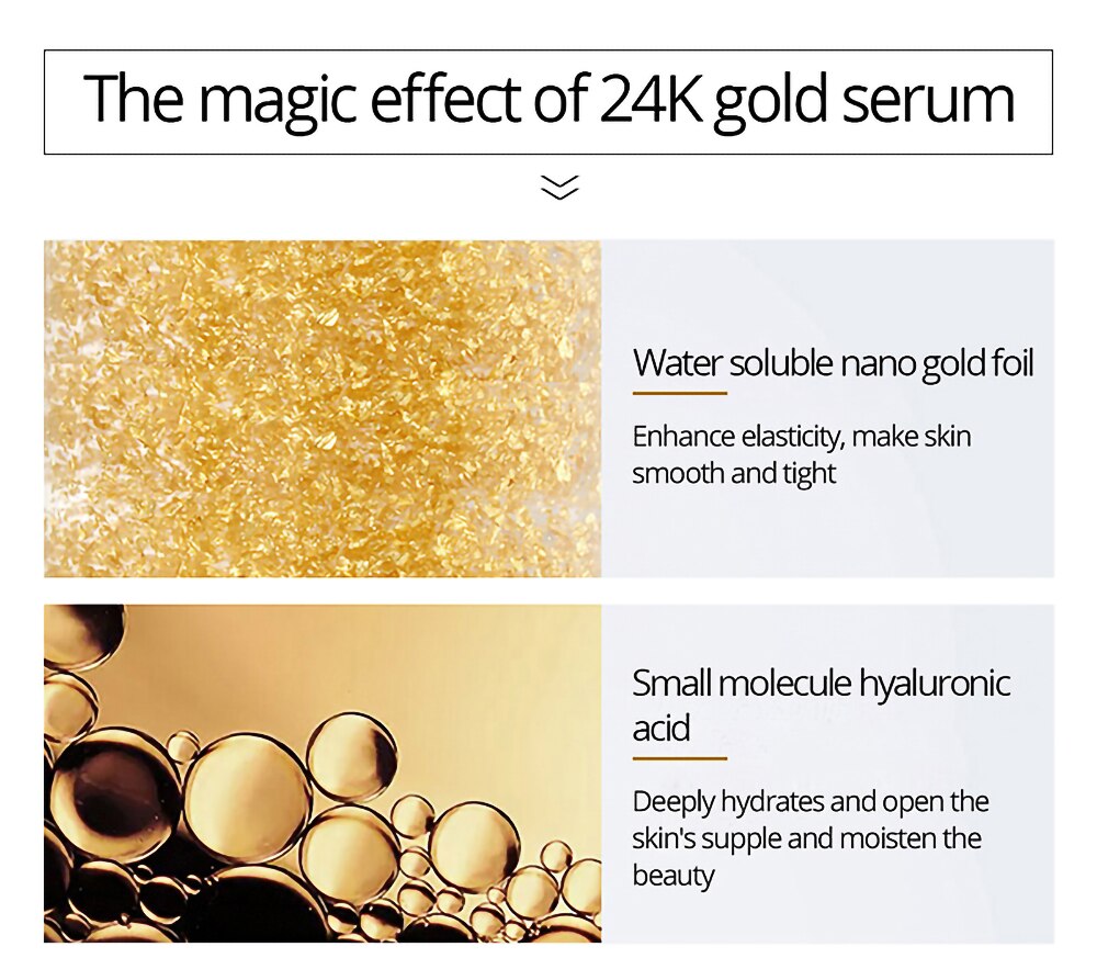 Skin Care Set 24K Gold Nicotinamide Face Essence Face Collagen Whitening Cream Fade Dark Circles Eye Cream Facial Products Kit