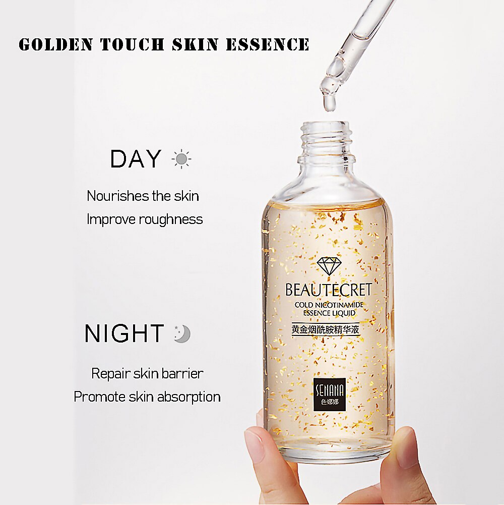 Skin Care Set 24K Gold Nicotinamide Face Essence Face Collagen Whitening Cream Fade Dark Circles Eye Cream Facial Products Kit