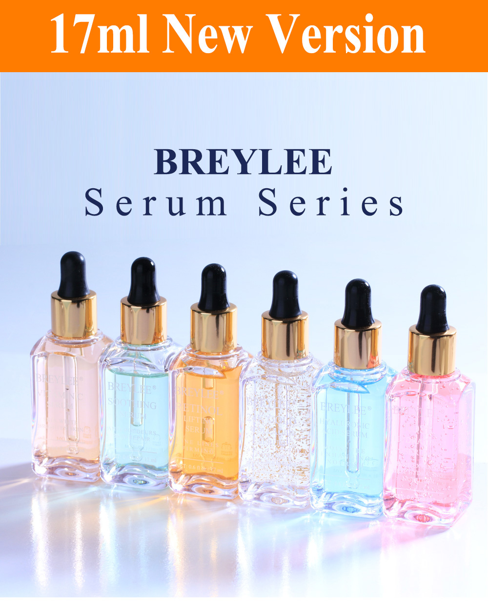 Face Essence Series Hyaluronic Acid  Nourish Vitamin C Whitening Face Skin Care Retinol Firming Serum 34K Gold Anti Aging Serum