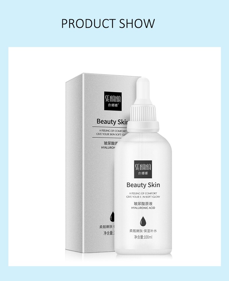 100ML Hyaluronic Acid Serum Facial Acido Hialuronico Bioaqua Essence Hyaluronik Asit Skin Face Serum Beauty Moisturizer