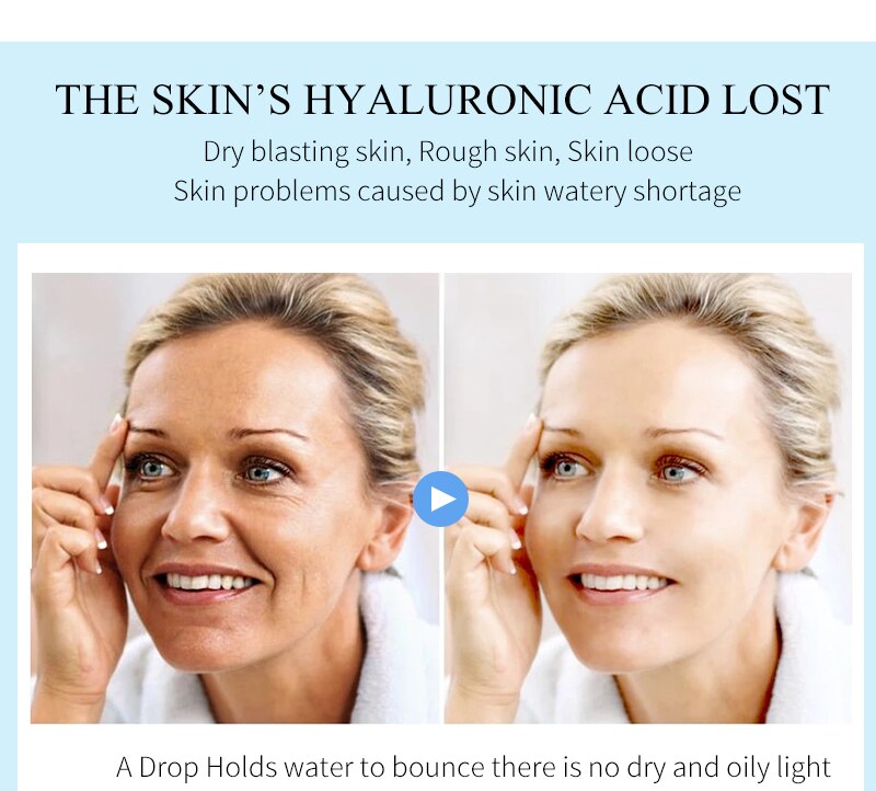 100ML Hyaluronic Acid Serum Facial Acido Hialuronico Bioaqua Essence Hyaluronik Asit Skin Face Serum Beauty Moisturizer