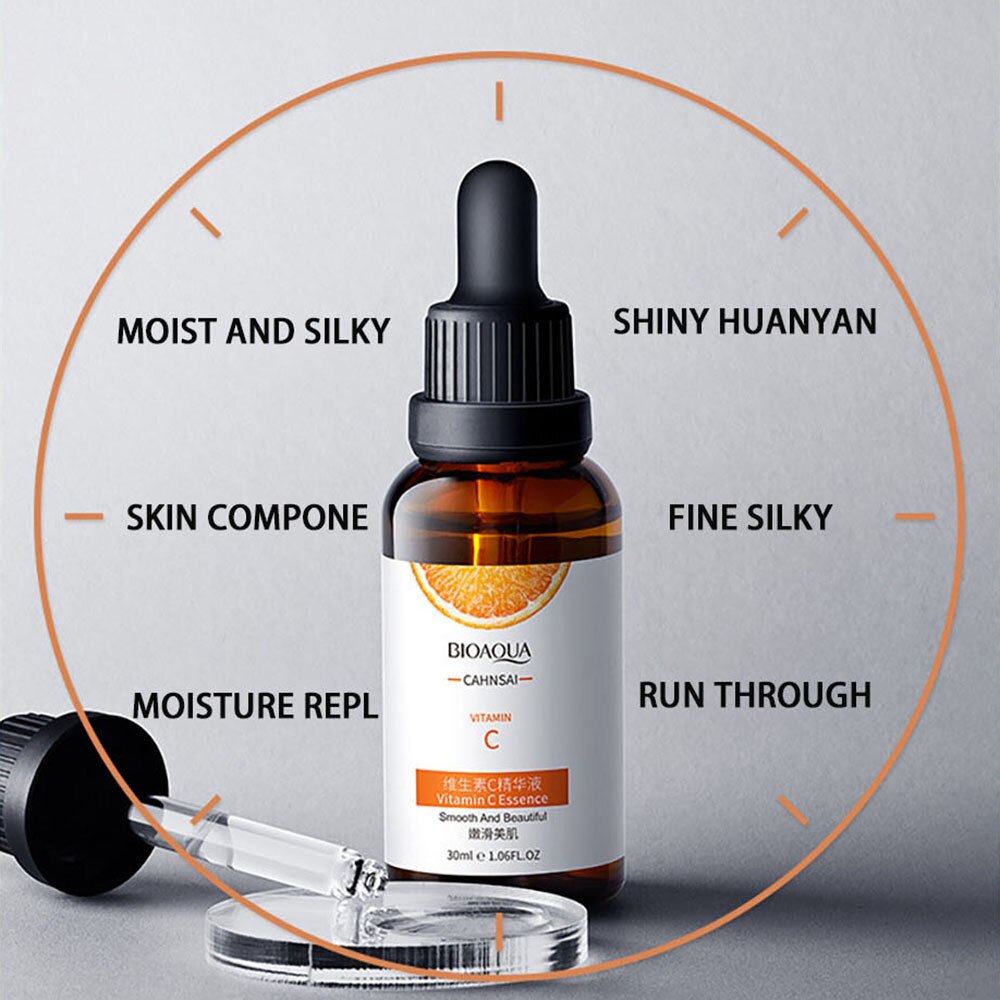 Face Vitamin C Moisturizer Serum Remove Spots Melanin Bright Skin Whiten Anti-wrinkle Shrink Pore Skin Care Essence Cosmetics Face Vitamin C Moisturizer Serum Remove Spots Melanin Bright Skin Whiten Anti-wrinkle Shrink Pore Skin Care Essence Cosmetics