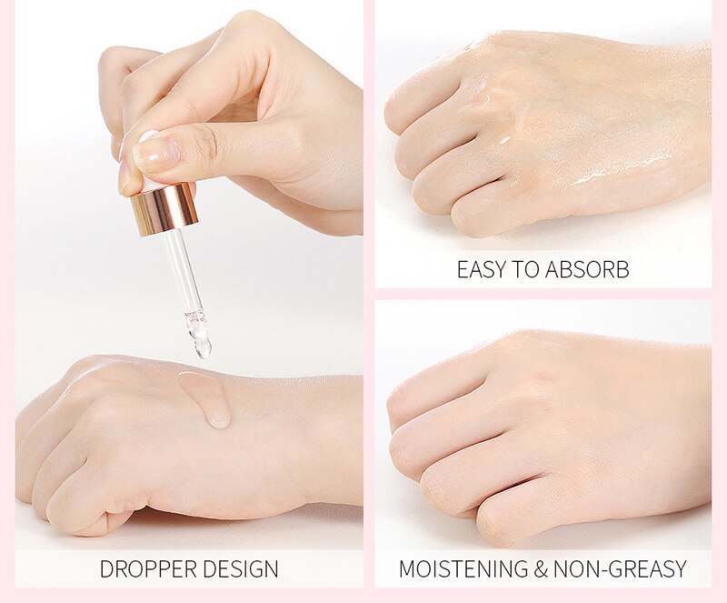 Sakura Face Serum Shrink Pores Tightens Refining Moisturizing Face Essence Whitening Anti-aging Oil Control  Facial Essence