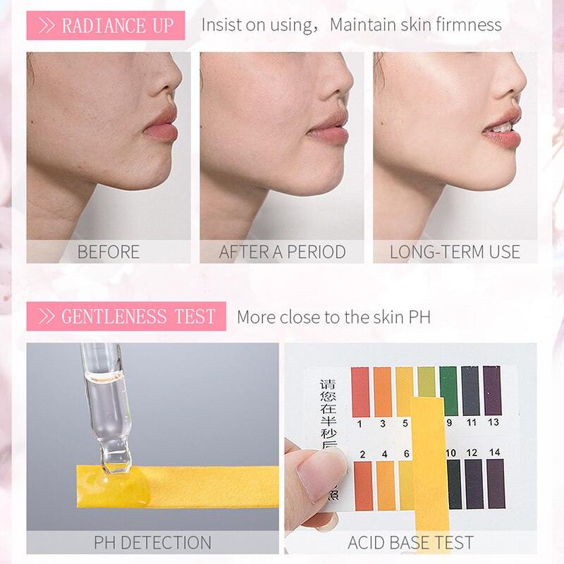 Sakura Face Serum Shrink Pores Tightens Refining Moisturizing Face Essence Whitening Anti-aging Oil Control Facial Essence Sakura Face Serum Shrink Pores Tightens Refining Moisturizing Face Essence Whitening Anti-aging Oil Control Facial Essence