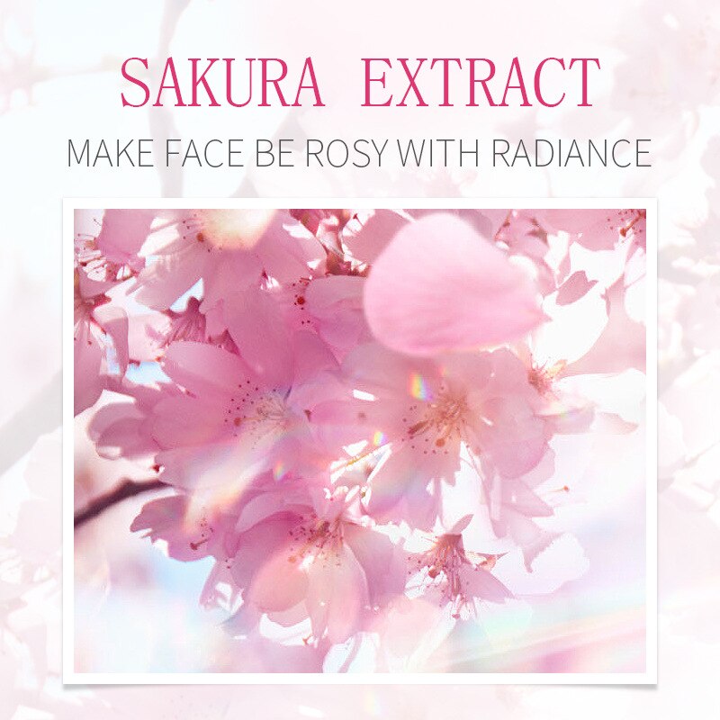 Sakura Face Serum Shrink Pores Tightens Refining Moisturizing Face Essence Whitening Anti-aging Oil Control Facial Essence Sakura Face Serum Shrink Pores Tightens Refining Moisturizing Face Essence Whitening Anti-aging Oil Control Facial Essence