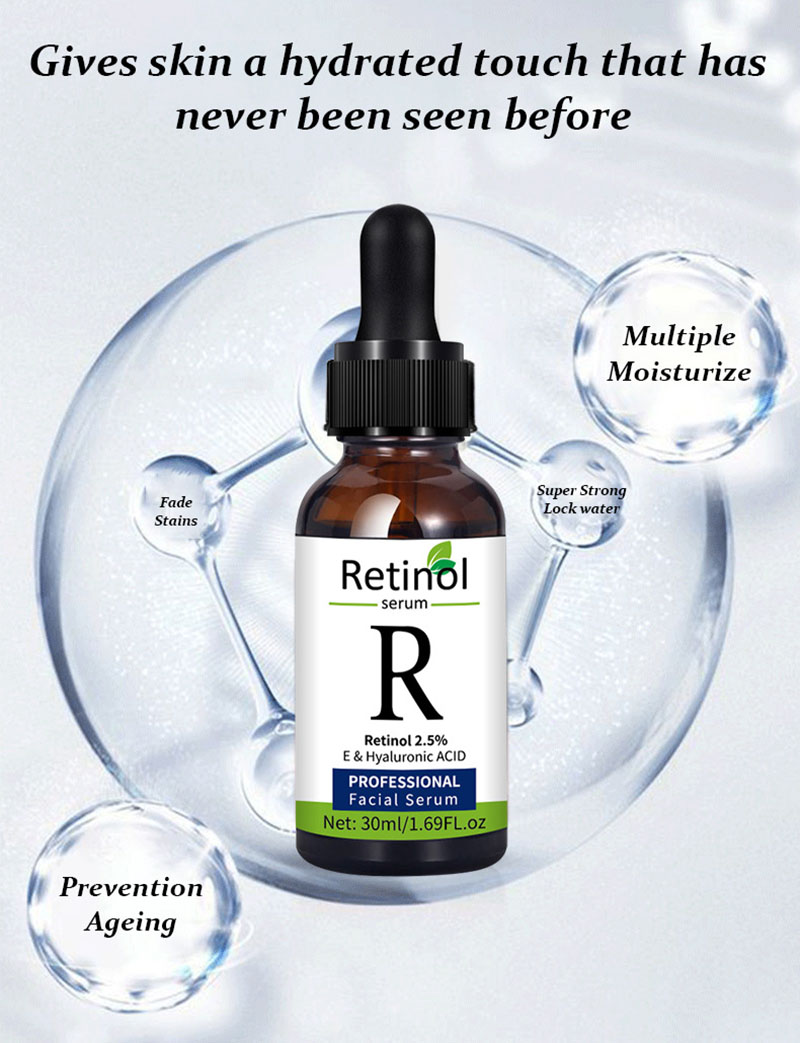 Facial Serum Retinol Hyaluronic Acid Essence  Anti Oxidation Whiten Brighten Skin Lighten Spot Fade Freckle Face Care Serum