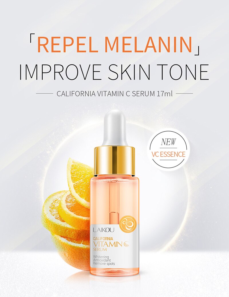 Face Serum skin whitening essence Vitamin C&E Anti-Aging Acne Shrink pores Hydration skin care