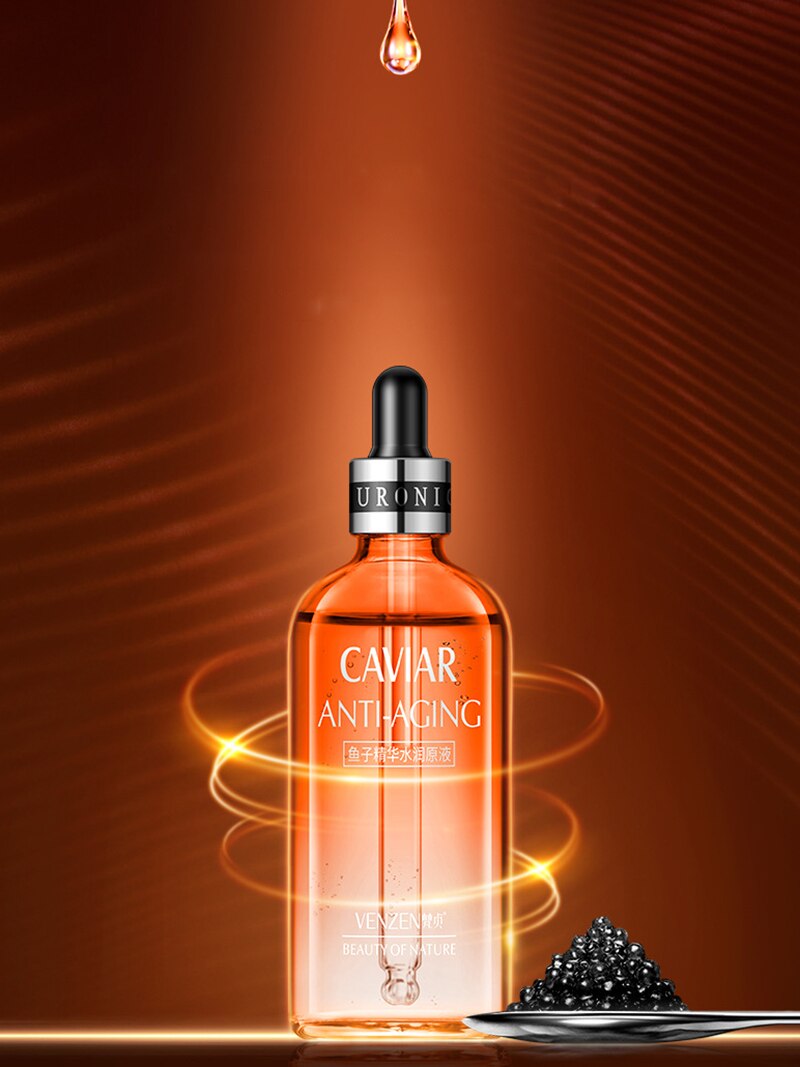 Deep Sea Caviar Face Essence Quickly Absorb Deeply Hydrates Repair Skin Barrier Anti Aging Brighten Firm Skin Care Stock Liquid