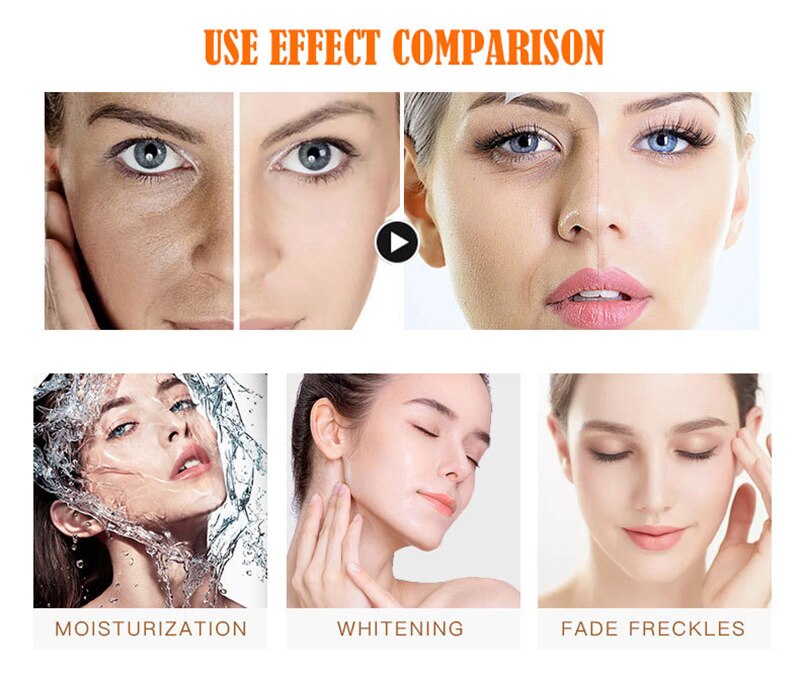 Anti Aging Hyaluronic Acid Face Essence Deep Moisturizing Skin Vitamin C Face Serum Fade Spots Dullness Retinol C Skincare Serum