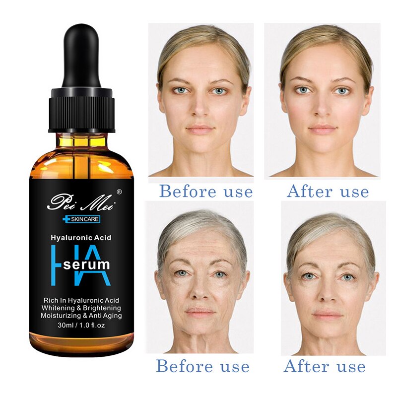 Anti Aging Hyaluronic Acid Face Essence Deep Moisturizing Skin Vitamin C Face Serum Fade Spots Dullness Retinol C Skincare Serum