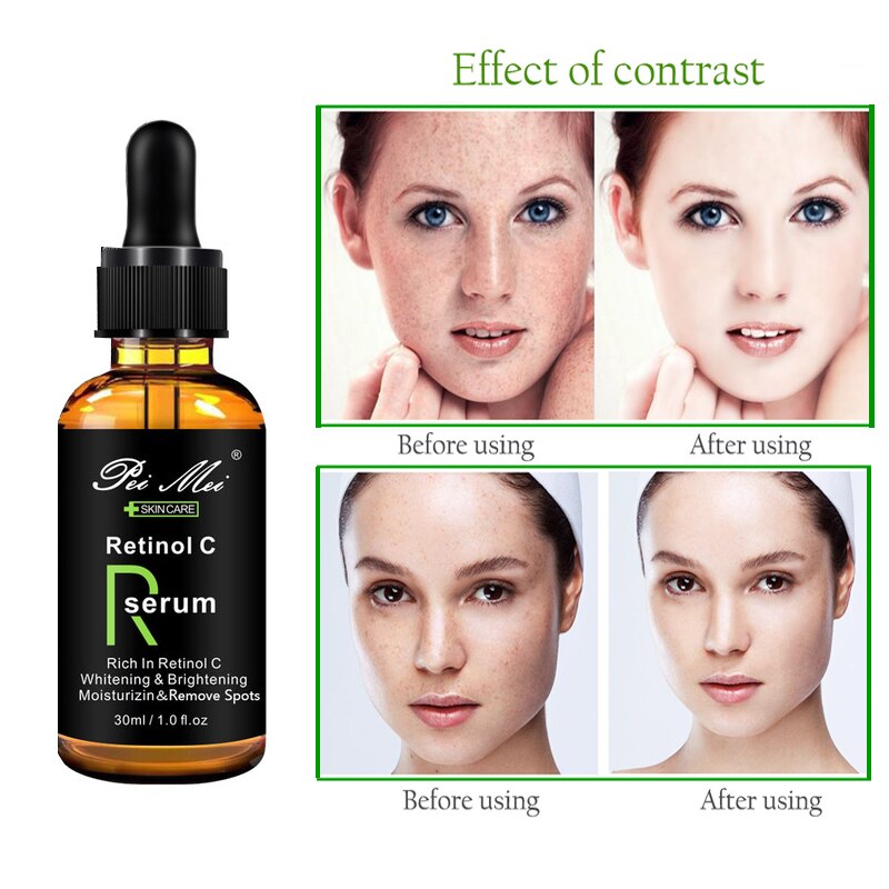 Anti Aging Hyaluronic Acid Face Essence Deep Moisturizing Skin Vitamin C Face Serum Fade Spots Dullness Retinol C Skincare Serum