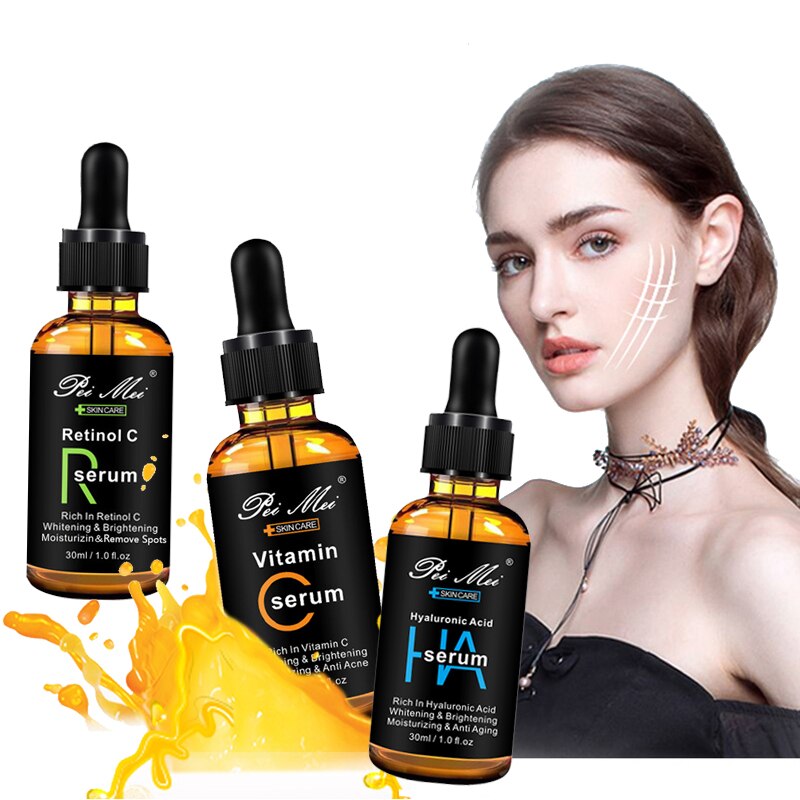 Anti Aging Hyaluronic Acid Face Essence Deep Moisturizing Skin Vitamin C Face Serum Fade Spots Dullness Retinol C Skincare Serum Anti Aging Hyaluronic Acid Face Essence Deep Moisturizing Skin Vitamin C Face Serum Fade Spots Dullness Retinol C Skincare Serum