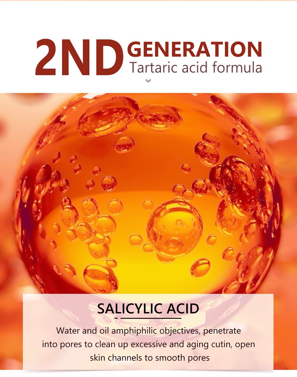 Salicylic Acid Facial Serum Improve Oily Skin Clean Pores Remove Blackhead Face Essence Relieves Redness Acne Treatment Solution