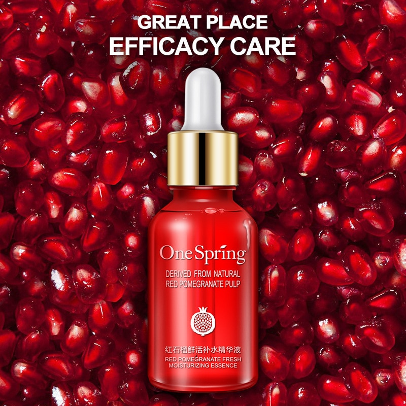 Red Pomegranate Fresh Moisturizing Facial Essence Deeply Nourishes Refreshing Oil Control Face Sreum Shrink Pores Skin Care Red Pomegranate Fresh Moisturizing Facial Essence Deeply Nourishes Refreshing Oil Control Face Sreum Shrink Pores Skin Care