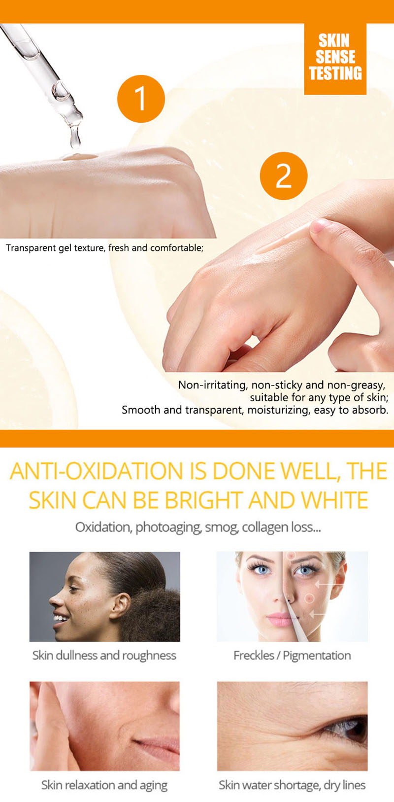 Vitamin C Facial Essence Nourish Skin Anti Oxidation Anti Wrinkle Repair Brighten Skin Tone Remove Stain Reduce Acne Care Serum