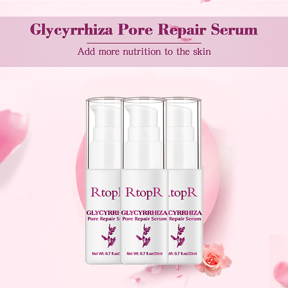 Natural Licorice Facial Pore Repair Essence Anti Inflammatory Refine Pores Improve Rough Dull Smooth Brighten Skin Care Serum