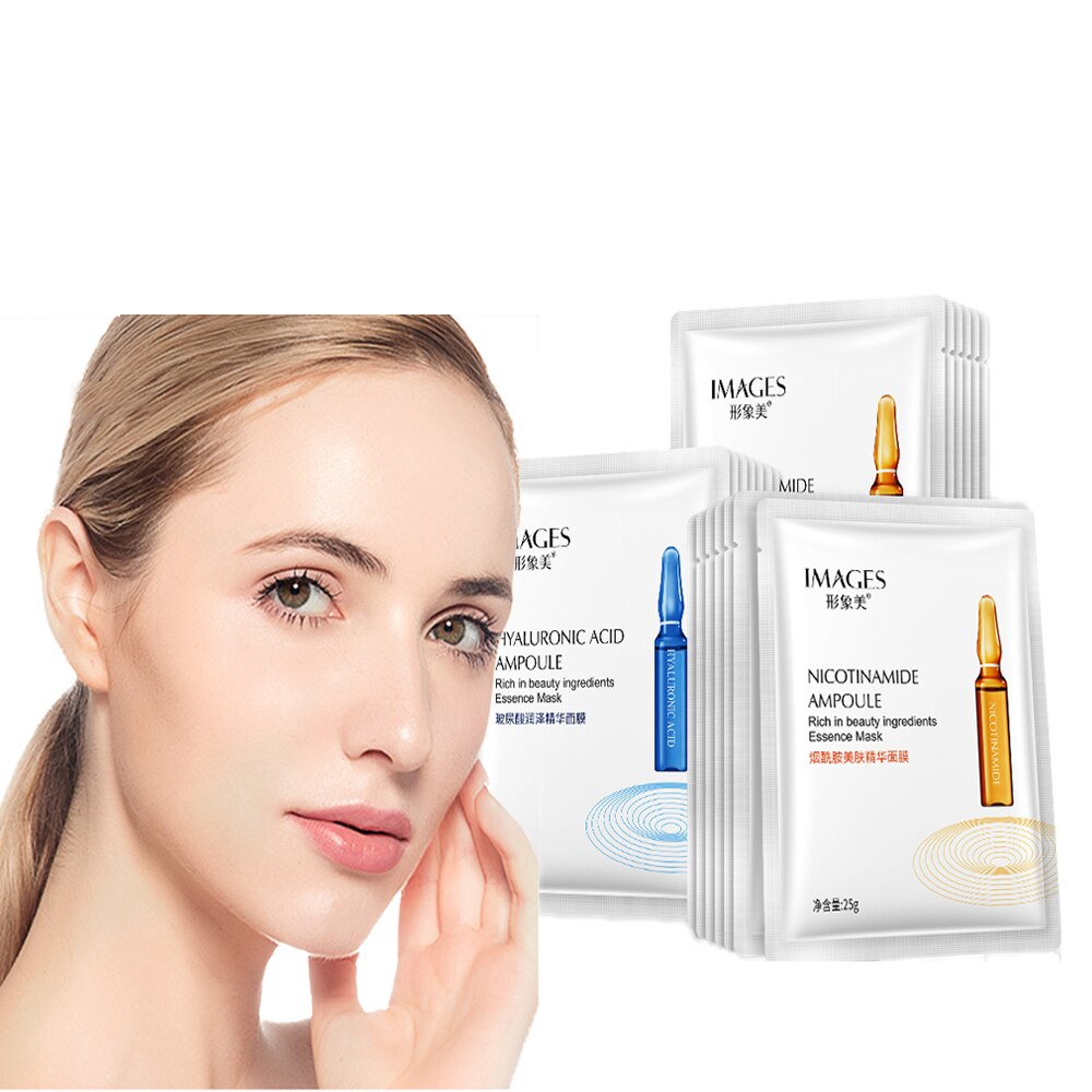 Niacinamide Hyaluronic Acid Essence Mask Collagen Anti Aging Anti Oxidation Anti Wrinkle Brighten Facial Moisturize Care Mask Niacinamide Hyaluronic Acid Essence Mask Collagen Anti Aging Anti Oxidation Anti Wrinkle Brighten Facial Moisturize Care Mask