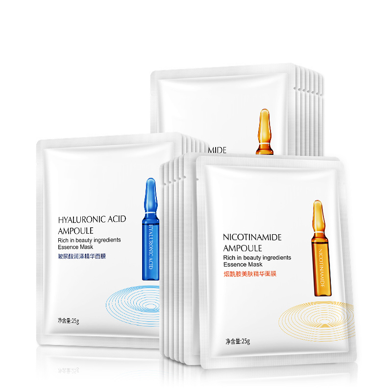 Niacinamide Hyaluronic Acid Essence Mask Collagen Anti Aging Anti Oxidation Anti Wrinkle Brighten Facial Moisturize Care Mask