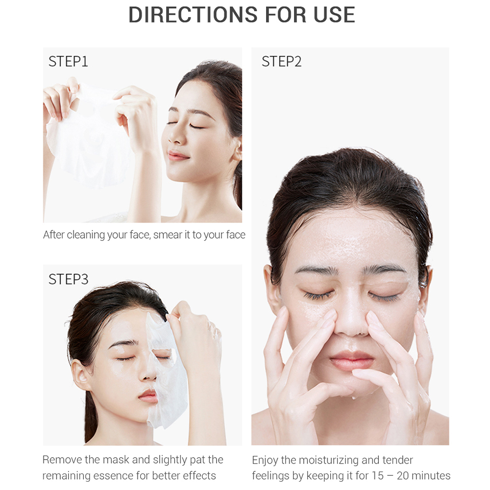 Sakura Aloe Vitamin C Fruit Mask Deep Moisturizing Lock Water Japanese Formula Light Thin Breathable Repair Face Patches