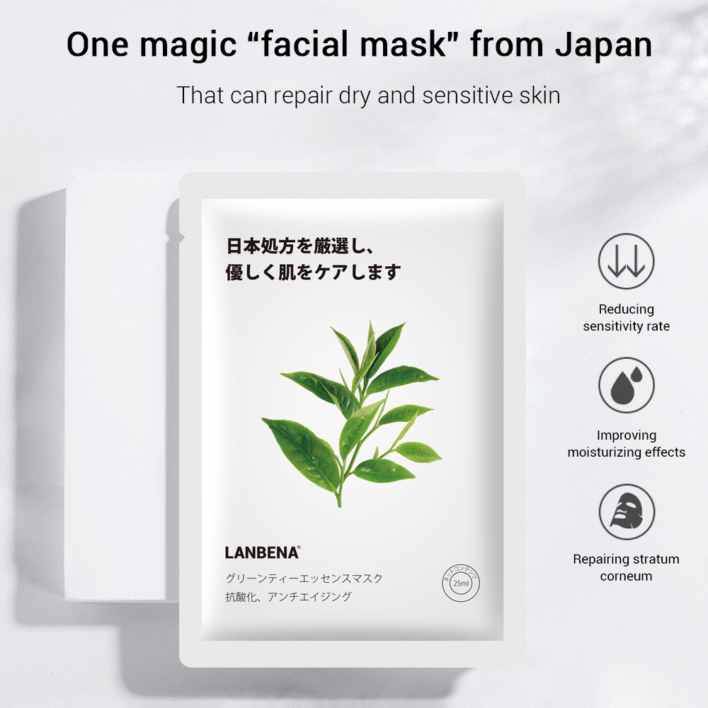 Sakura Aloe Vitamin C Fruit Mask Deep Moisturizing Lock Water Japanese Formula Light Thin Breathable Repair Face Patches