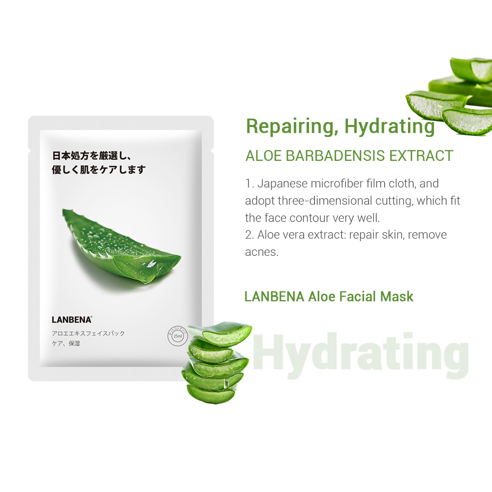 Sakura Aloe Vitamin C Fruit Mask Deep Moisturizing Lock Water Japanese Formula Light Thin Breathable Repair Face Patches