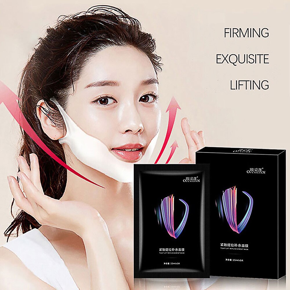 5Pcs Ear Hook V-shaped Face Mask Chin Firming Slimming Gel Face Mask Lifting Face Mask Firming Double Chin V Shape Face Mask 5Pcs Ear Hook V-shaped Face Mask Chin Firming Slimming Gel Face Mask Lifting Face Mask Firming Double Chin V Shape Face Mask