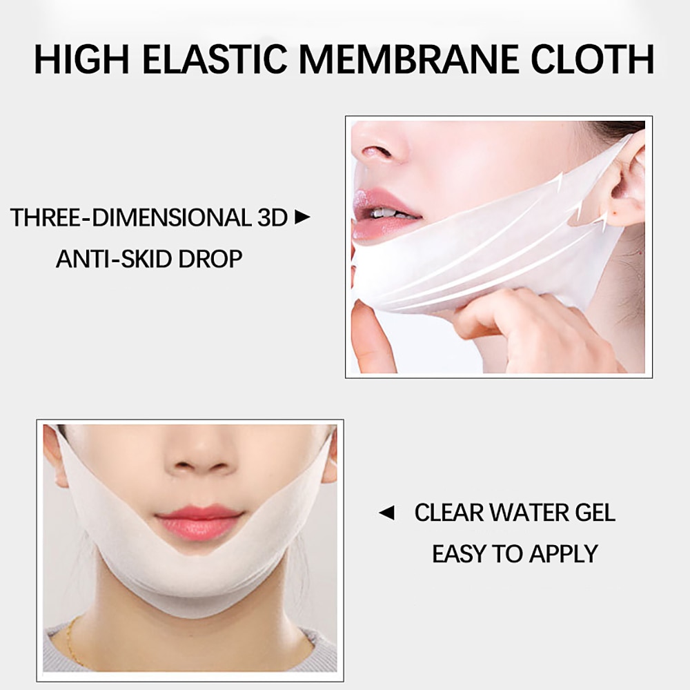 5Pcs Ear Hook V-shaped Face Mask Chin Firming Slimming Gel Face Mask Lifting Face Mask Firming Double Chin V Shape Face Mask 5Pcs Ear Hook V-shaped Face Mask Chin Firming Slimming Gel Face Mask Lifting Face Mask Firming Double Chin V Shape Face Mask