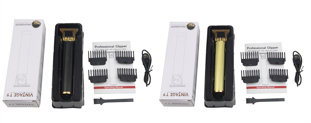 All Metal Vintage T9 Machine Women's Hair Clipper Hairdresser Professional Haircut Machine 0 Mm Nose and Ear Trimmer Finish Man