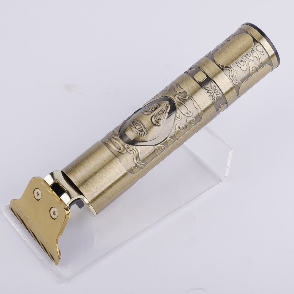 All Metal Vintage T9 Machine Women's Hair Clipper Hairdresser Professional Haircut Machine 0 Mm Nose and Ear Trimmer Finish Man
