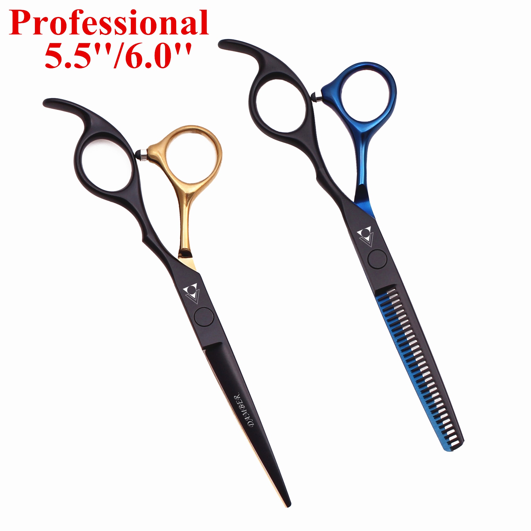 Hair Scissors 5.5 6.0 Professional Hairdressing Scissors Thinning Barber Scissor Set Hair Cutting Scissors 440C Japan Steel 888# Hair Scissors 5.5 6.0 Professional Hairdressing Scissors Thinning Barber Scissor Set Hair Cutting Scissors 440C Japan Steel 888#