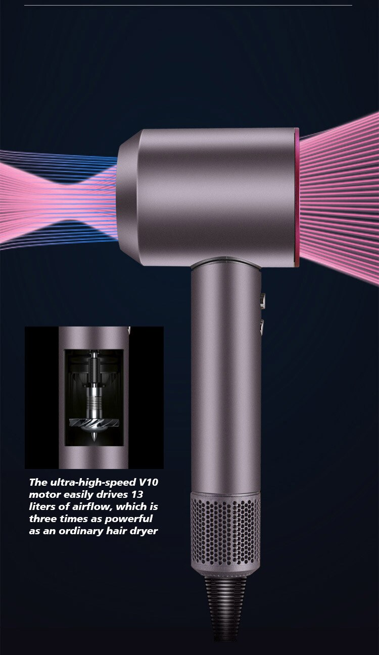 Ionic Hair Dryer Professional Anion Dryer Hair With Temperature Control Salon Tool Styling Professional Ionic Hair Dryers